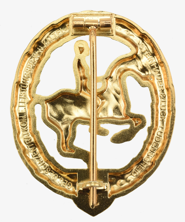 Deutsches Reiterabzeichen 1. Klasse Gold 1930
